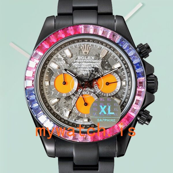 Rolex Daytona Mens DIW 40mm Black-tone: Genuine vs. Replica Analysis