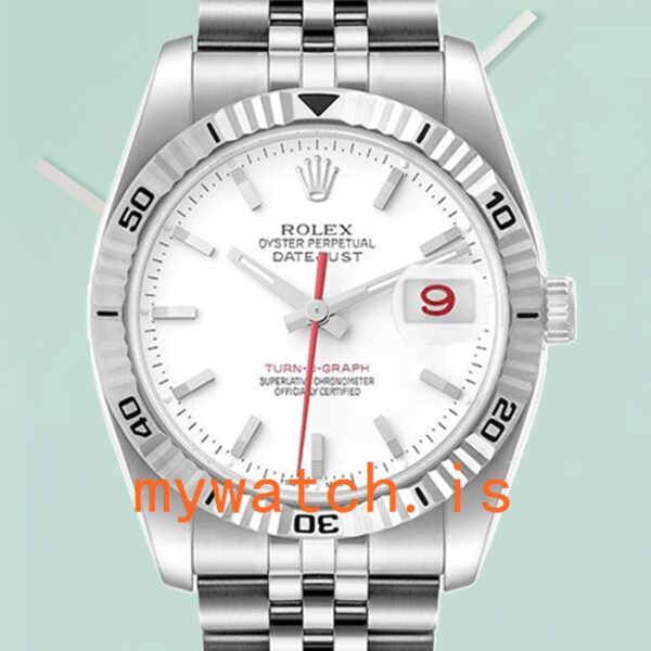Rolex Datejust Turn-o-graph 36mm Mens 116264 White Dial: A Timeless Masterpiece